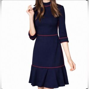 MISSLOOK Dress Blue Nautical Knee-Length